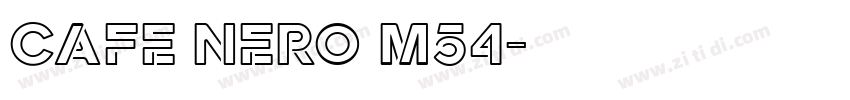 cafe nero m54字体转换